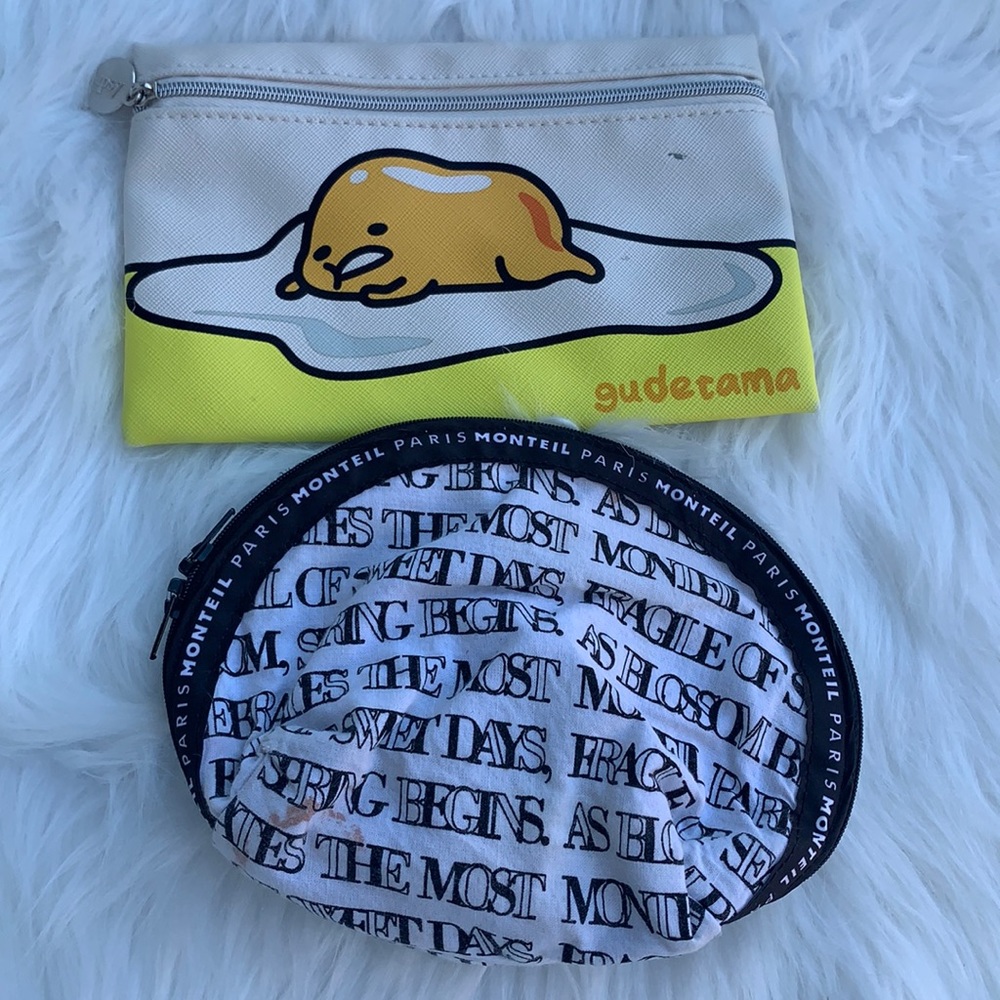 Make up bag lot Monteil Sanrio mixed